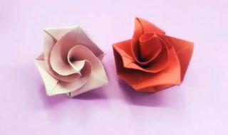 手工折纸玫瑰花